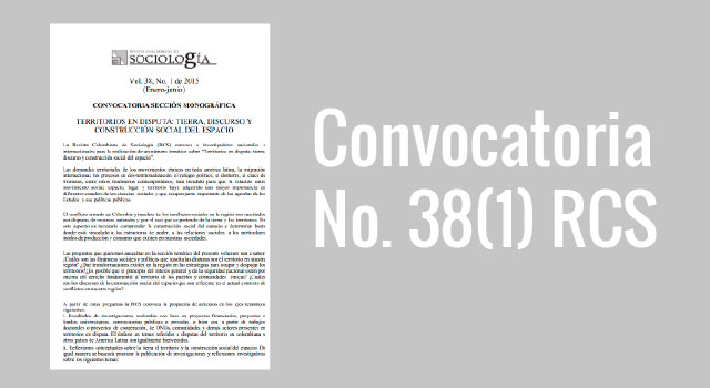 Convocatoria No. 38(1) RCS