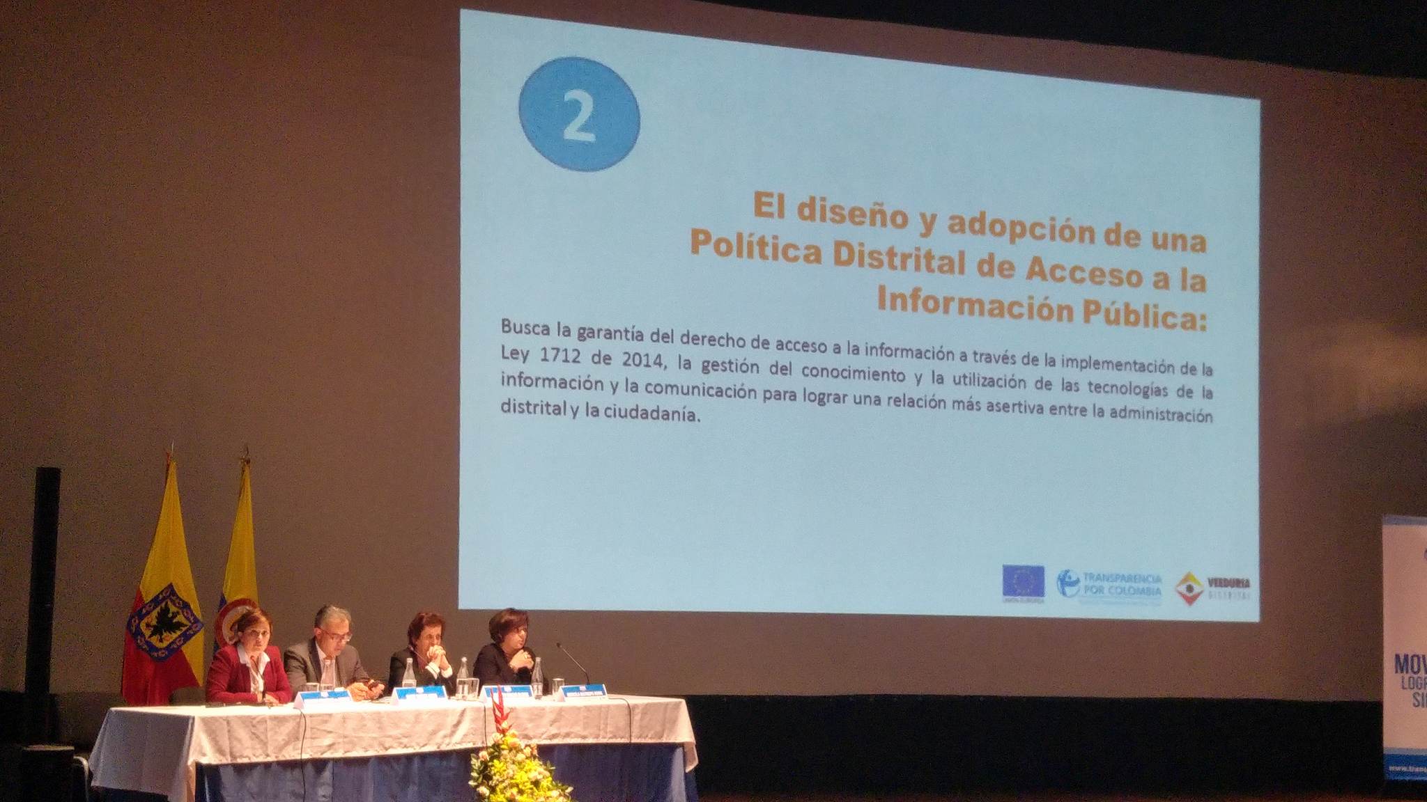 AAS presente en el lanzamiento de la Agenda por la Transparencia en Bogotá 2016-2019