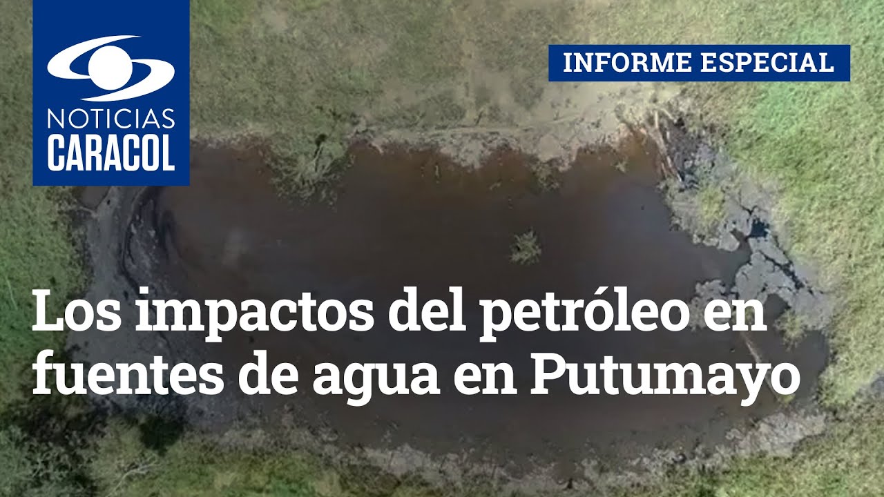 Parados en un río de petróleo
