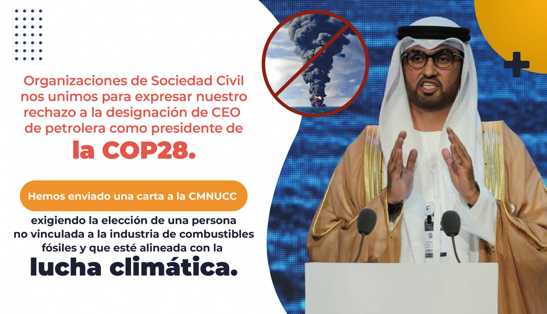 Carta a CMNUCC sobre la designación del presidente de la COP28